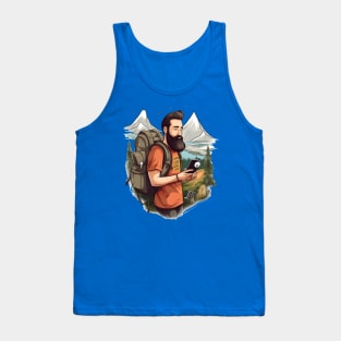 Digital Nomad World Traveler Jetsetter Freelancer Tank Top